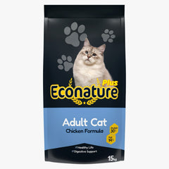 Econature Plus Adult Cat Chicken - 15KG
