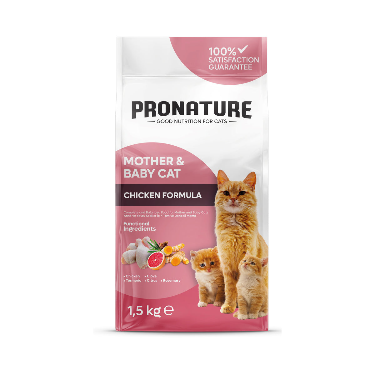 Pronature Mother & Baby Cat Food - Chicken - 1.5KG