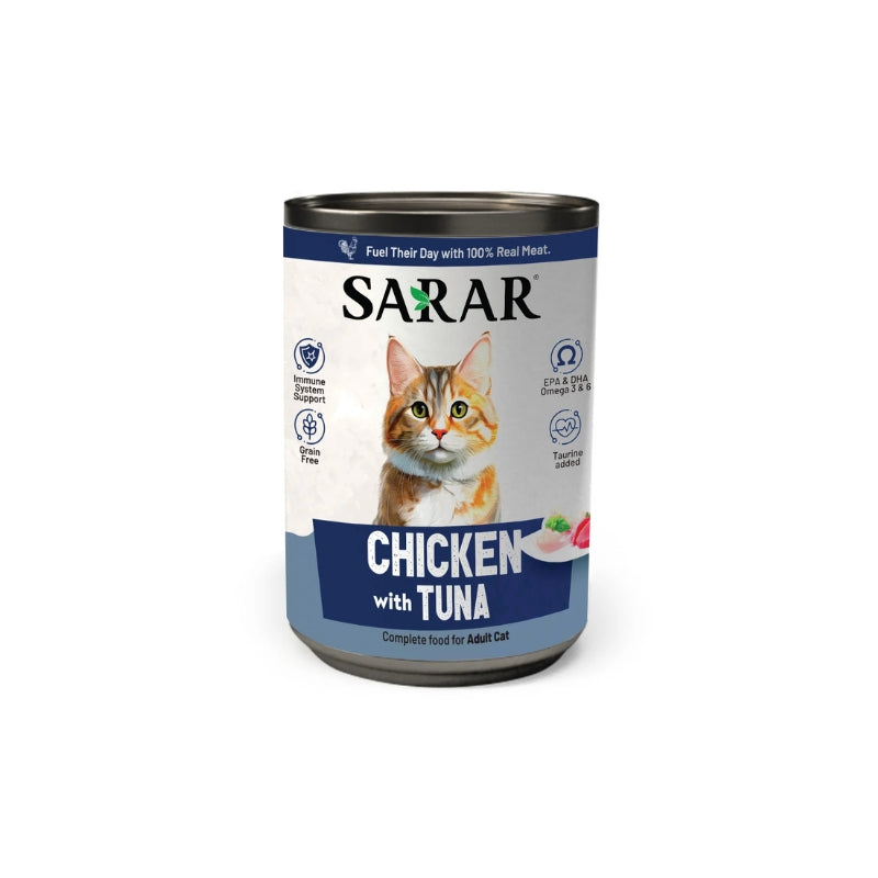 Sarar Wet Food Can - Chicken with Tuna - 400G