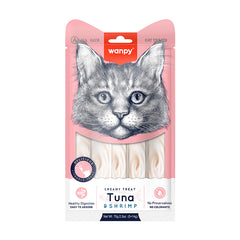 Wanpy Adult Cat Creamy Lickable Treats Tuna & Shrimp