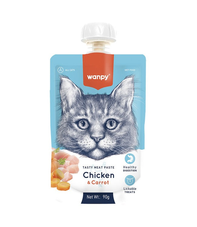 Wanpy Tasty Meat Paste - Chicken & Carrot - 90G